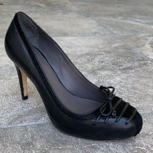 COLE HAAN NikeAir Ladies Black Leather & Calf Hair Pumps/Heels/Shoes, Size 6.5